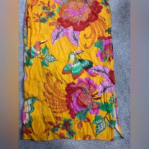 NEW! Farm x Anthropologie Single-Shoulder Printed Maxi Dress Cutout Floral XS - Picture 7 of 16